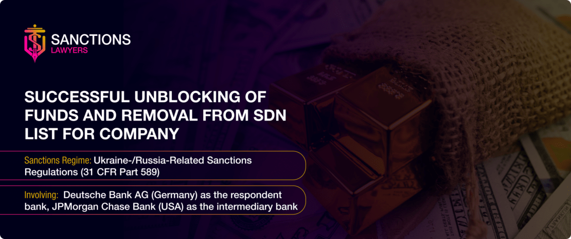 Successful Unblocking of Funds and Removal from SDN List