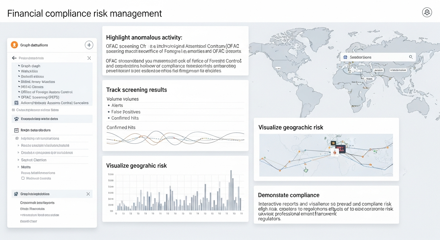 Financial compliance risk management AML OFAC screening database
