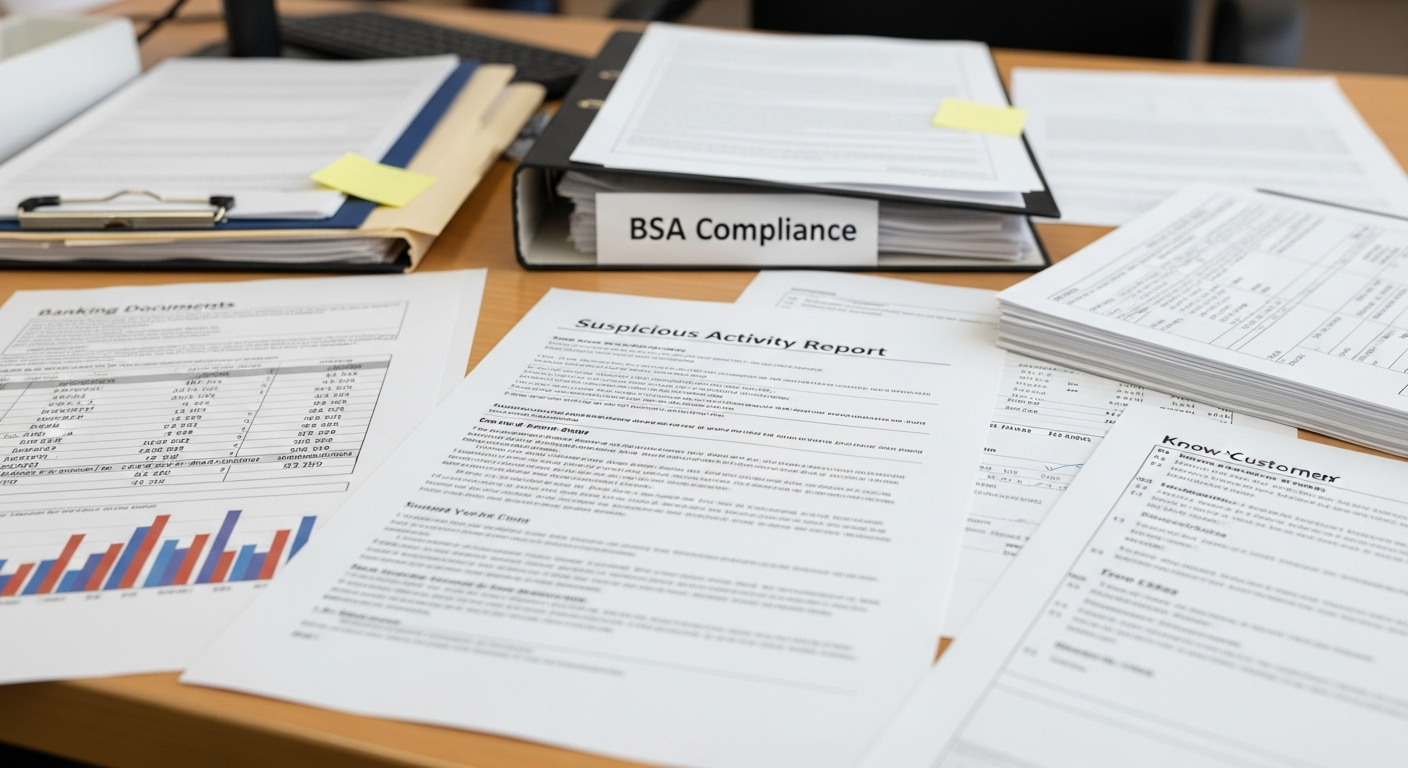 Suspicious activity report SAR BSA compliance banking