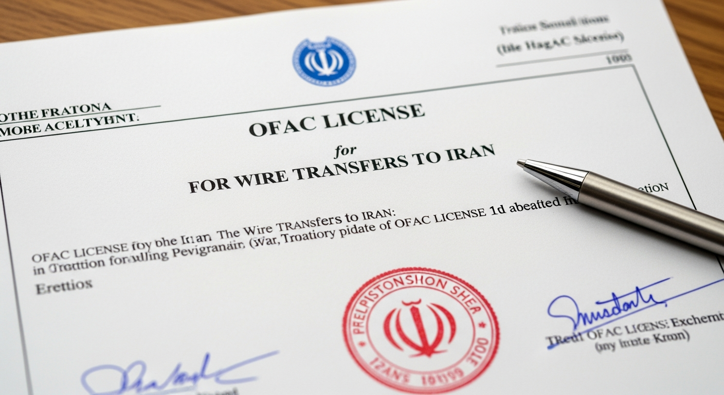 OFAC Iran wire transfer license documentation