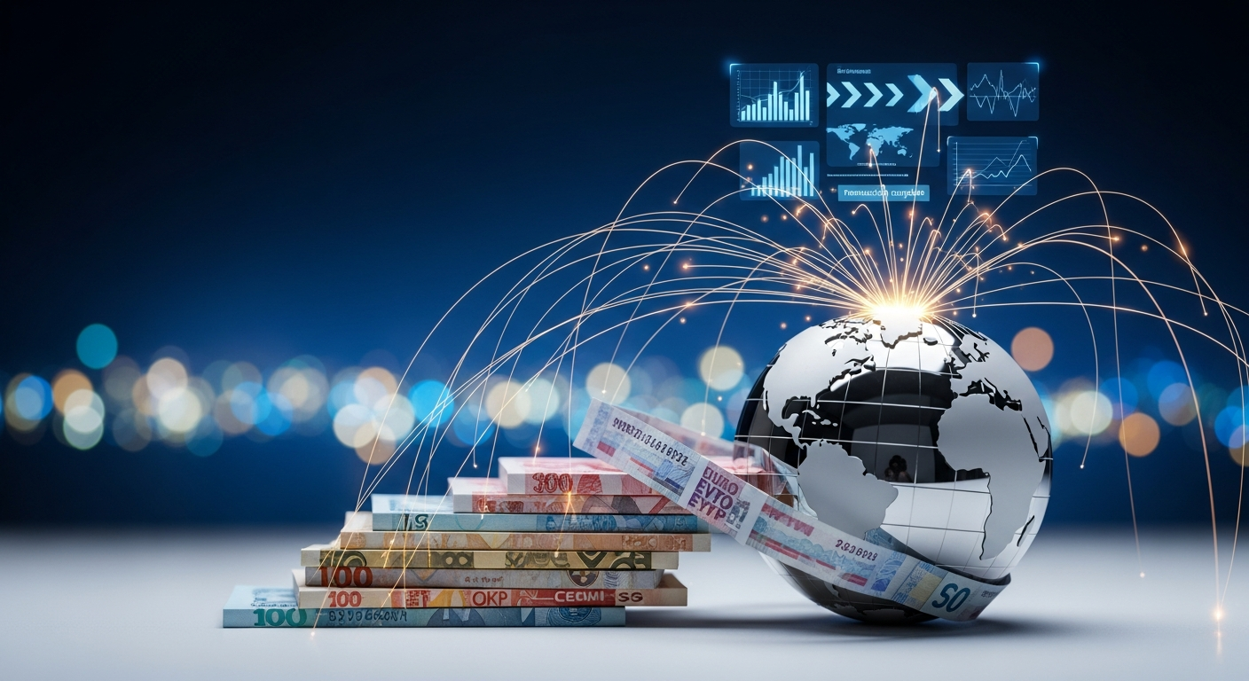 International money transfer Iran remittance concept