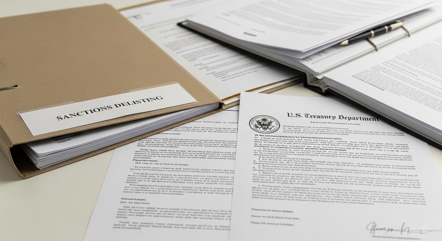 Legal documents for OFAC SDN list removal and delisting